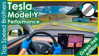 Tesla &quot;Made in Germany&quot; Model Y Performance (2022) First time on the Nürburgring