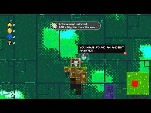 Fez Achievement Walkthrough - Mightier Than the Sword - Red Artifact Location