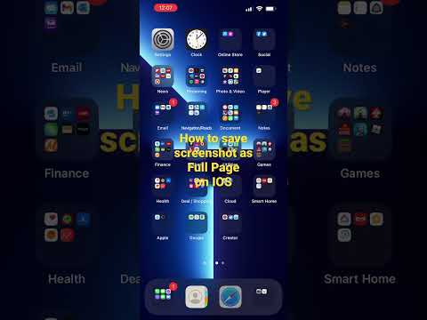 How to save a Full Page Screenshot on IOS