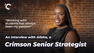 youtube video thumbnail - "Working with students has always been my passion": An Interview with Alisha, Crimson Strategist