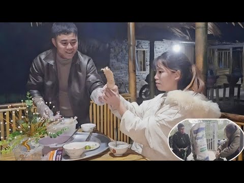 The older brother cooked chicken porridge to nourish his pregnant half-sister.