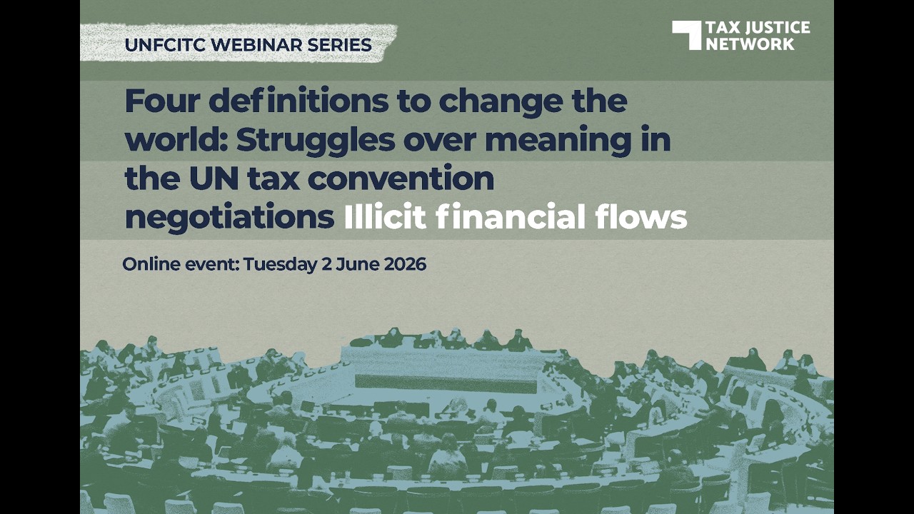 Four definitions to change the world webinar series: Illicit financial flows