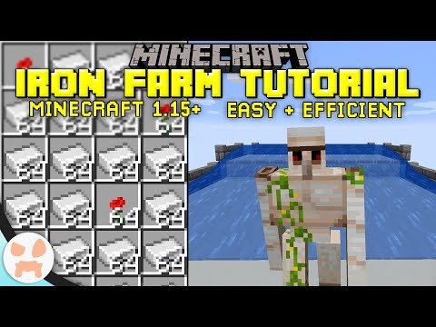 Simple Iron Farm Tutorial! | Minecraft Java 1.15+, Easy, Efficient