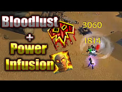 1 Man Army - Power Infusion + Bloodlust = Huge Crit - WoW Classic: Best Moments #6
