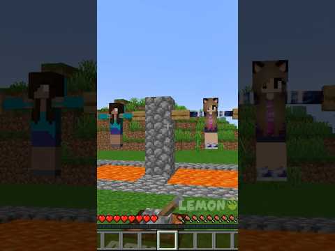 Lemon Craft - Which GIRL to save ? #shorts #minecraft