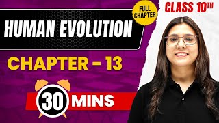 HUMAN EVOLUTION In 30 Mins | Complete Chapter Mind Map | Class 10 ICSE BIOLOGY