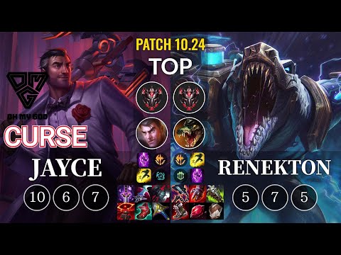 OMG Curse Jayce vs Renekton Top - KR Patch 10.24