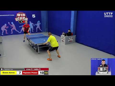 12:30 Ёлкин Антон 1-3 Черевко Роман cтол 5 ЮГ-2 19.04.21