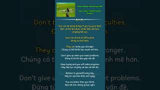 Hãy tin vào bản thân mình #songnguanhviet #english #hocngoaingu