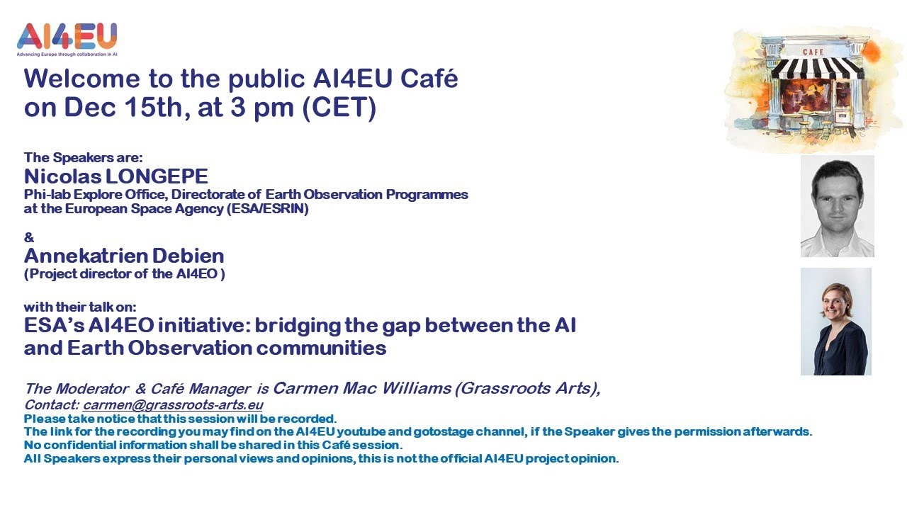 ESA’s AI4EO initiative  bridging the gap between the AI and Earth Observation communities