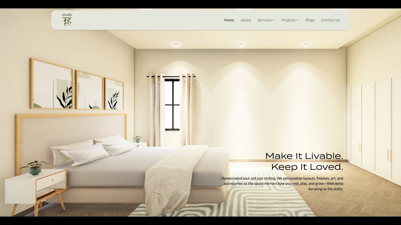 Studio Rooh - Architecture & Interior Design Website by Ahura Technosoft