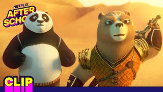 Rock Monster Battle in the Desert! | Kung Fu Panda: The Dragon Knight | Netflix After School