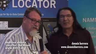 Dennis Herrera - Sheldon Abbott - NAMM '15 Press Room Interview - musicUcansee.com