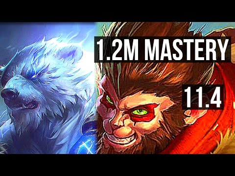 VOLIBEAR vs WUKONG (JUNGLE) | 10/2/9, 1.2M mastery, Legendary | BR Diamond | v11.4