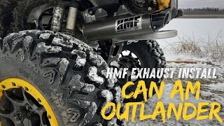 HMF Exhaust Install on a Can Am Outlander