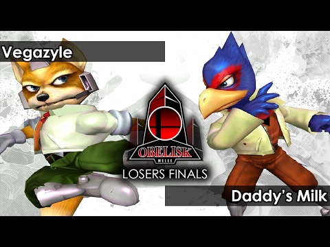 Melee: Vegazyle (Fox/Marth/Peach) V Daddy's Milk (Falco) - Obelisk 38 Tournament SSBM