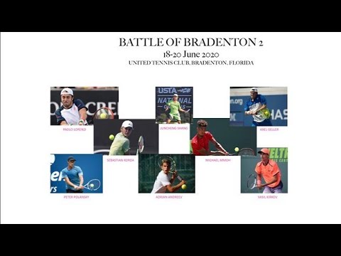Adrian Andreev vs. Peter Polansky Battle of Bradenton, Exhibition (Week 2, day 1) 18.06.2020.