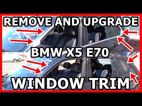 HOW TO REMOVE AND UPGRADE WINDOW TRIM BMW X5 E70 ( CHROME TO BLACK TRIM BMW X5 E70)