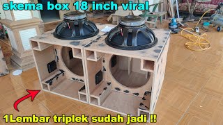 Download lagu REVIEW SKEMA BOX PLANAR 18 inch EKONOMIS 1 lembar triplek saja cukup mp3