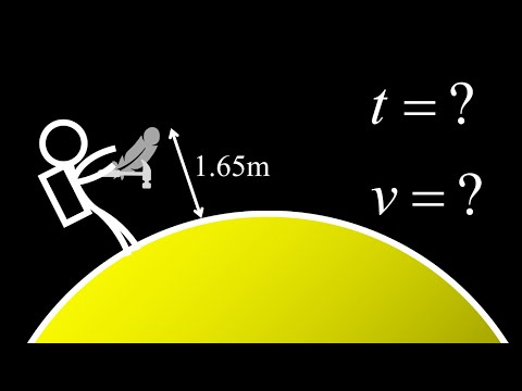 Free fall on the moon hammer and feather experiment during Apollo 15.