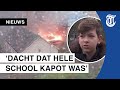 Uitslaande brand bij school Alkmaar