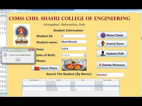 Java Project For Beginners With Source Code Insert Update Delete Java Netbeans Mysql Step By Step