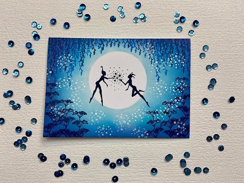 Fairy Couple in the Moonlight  by Karen Telfer
