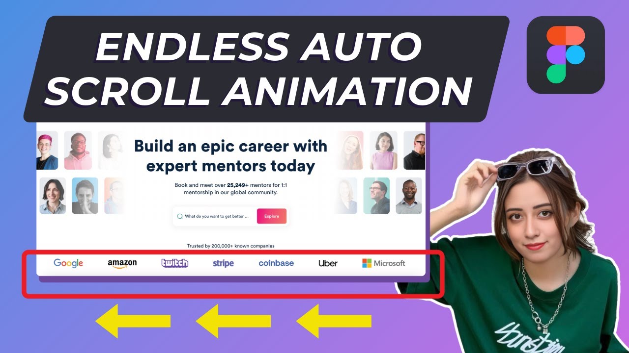How to Create an Endless Auto-Scrolling Animation in Figma with @design_with_mahsa