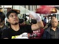MIKEY GARCIA ON THE SPEEDBAG IN FINAL STAGES OF CAMP BEFORE FIGHTING ERROL SPENCE
