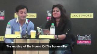 Aditya Hitkari and Divya Palat at a reading of Hound of the Baskervilles video