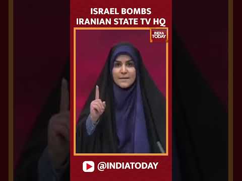 Video: Israel Bombs Iranian State TV Headquarters, Forces Anchor To Take Cover