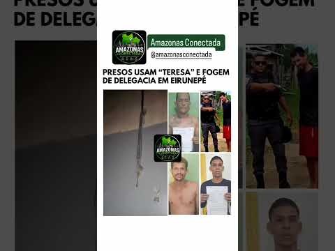 Nove presos fugiram da delegacia de Eirunepé, no interior do Amazonas.