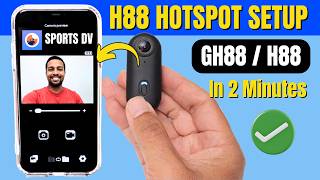 Meoilkolnm H88 WiFi Hotspot Setup - Live View Via Sport DV App
