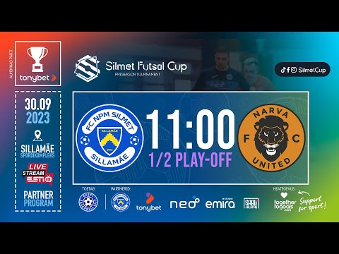 1-2 PLAY-OFF / FC NPM SILMET - NARVA UNITED FC / SILMET FUTSAL CUP 2023 / 30.09.2023 kell 11:00