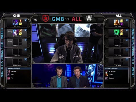 Gambit Gaming vs Alliance | Season 4 EU LCS Spring split 2014 W3D1 G1 | GMB vs ALL
