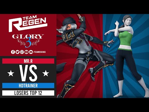 Glory 3 (Eng Comms): Losers Top 12 - BKROG| Mr.R (Sheik) Vs HDTrainer (Wii Fit Trainer)