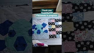 #handmade #quilted placemats how