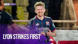 Olympique Lyonnais takes the lead against AS Monaco with a goal by Pavel Šulc