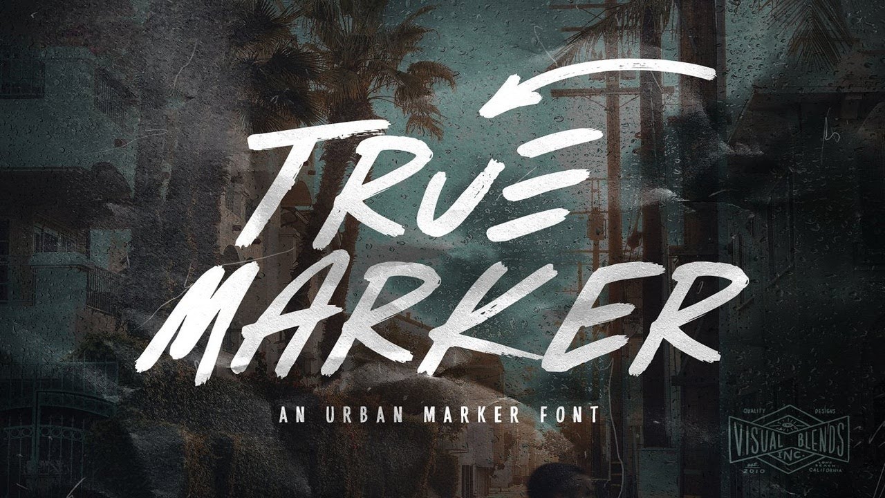 True Marker Font Font Free Download