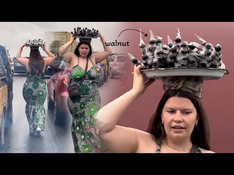 Oyibo girl embracing the Nigerian hustle :)