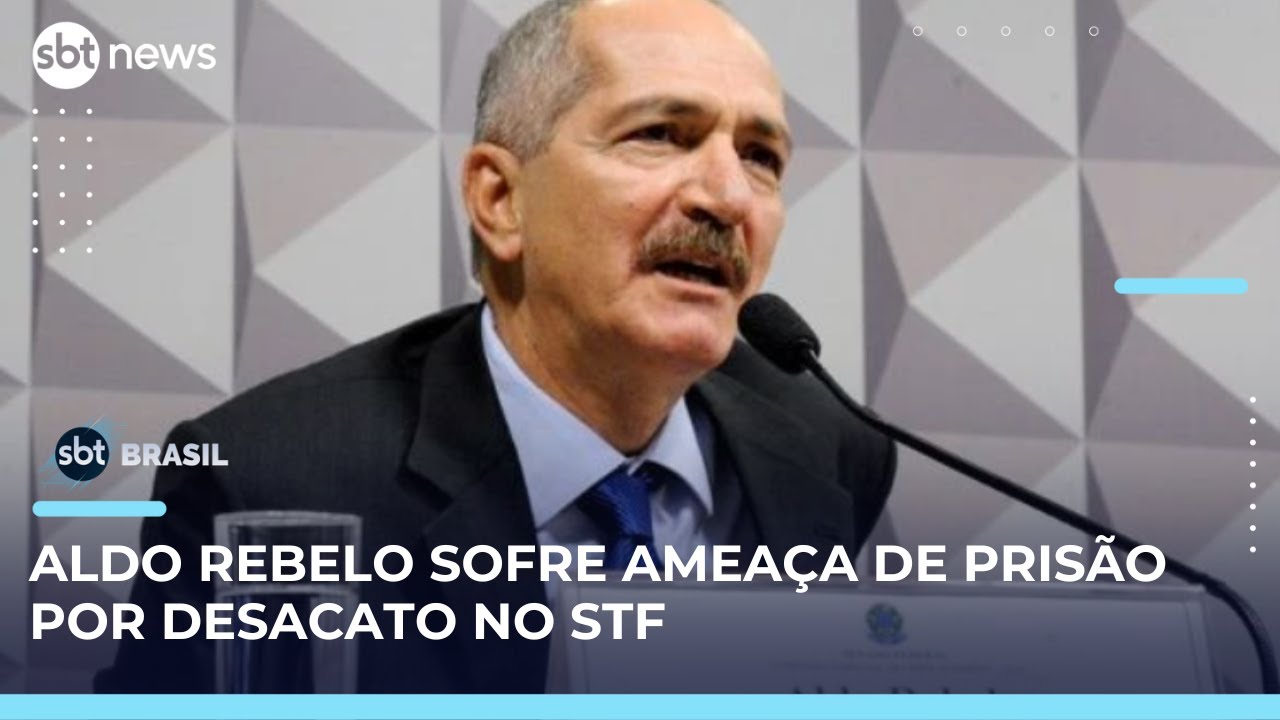Moraes ameaça prender Aldo Rebelo por desacato em depoimento no Supremo | SBT Brasil (23/05/25)