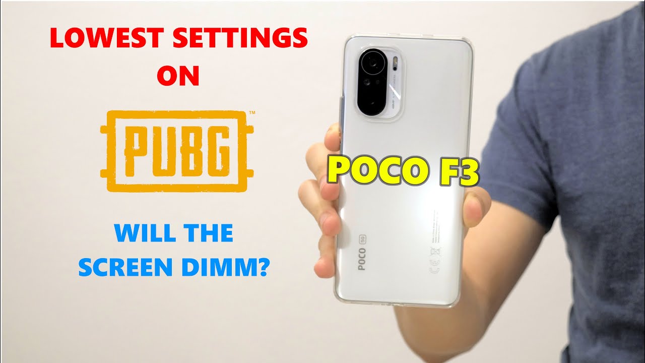 PUBG ON LOW SETTINGS - Will the screen dimm? POCO F3 GAMING TEST