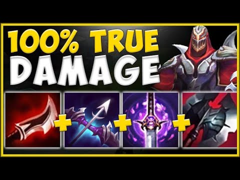 100% TRUE DAMAGE BUILD ON ZED IS TRULY ABSURD! ZED SEASON 10 TOP GAMEPLAY! - League of Legends