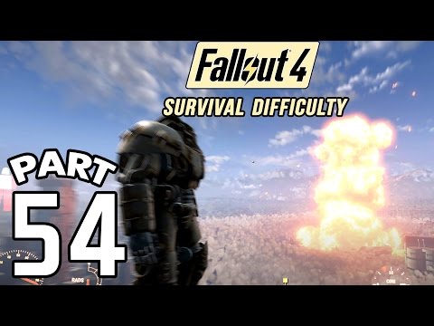 Fallout 4 Survival Difficulty SNIPER Walkthrough - Part 54 The Nuclear Option 1080p 60FPS