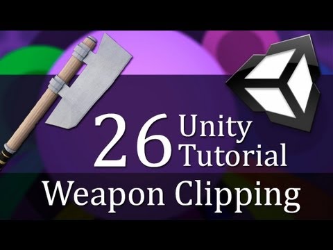 26. Unity Tutorial, WEAPON CLIPPING - Create a Survival Game