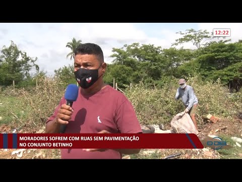 Moradores reclamam de rua sem pavimentação no Conjunto Betinho há mais de 20 anos 11 01 2021