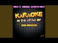 Til the Season Comes 'Round Again (In the Style of Reba Mcentire) (Karaoke Version)