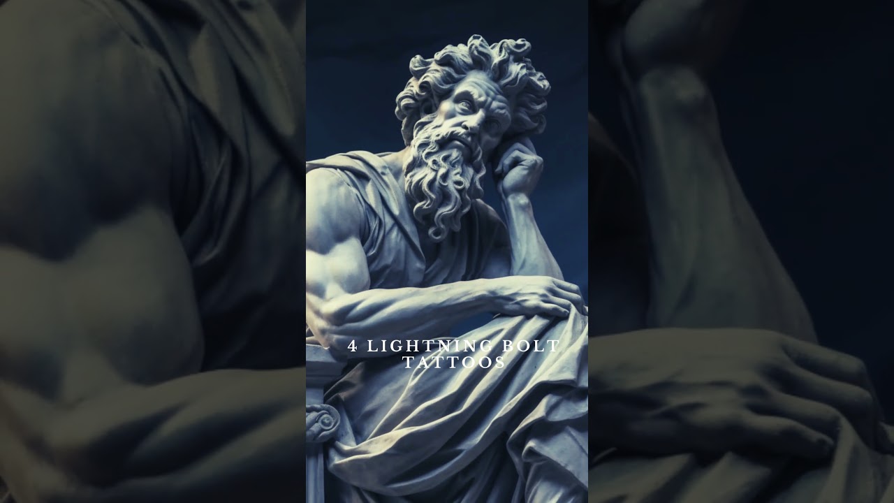 4 lightning bolt tattoos