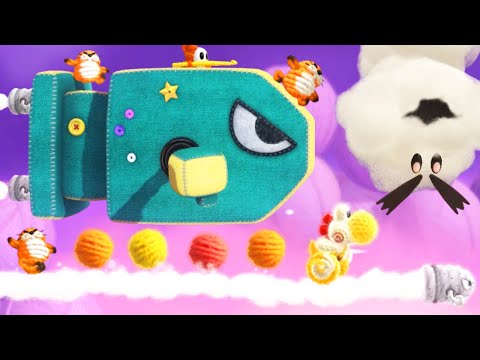 Yoshi's Woolly World - No Damage 100% Walkthrough (World 3)