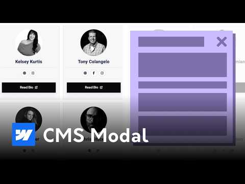 Webflow CMS Popup Tutorial: Create Dynamic Modals Using Finsweet (No Code)